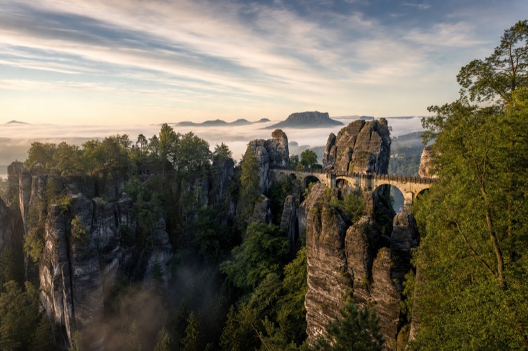 Саксонская Швейцария — скалы Бастай, экскурсия из Карловых Вар